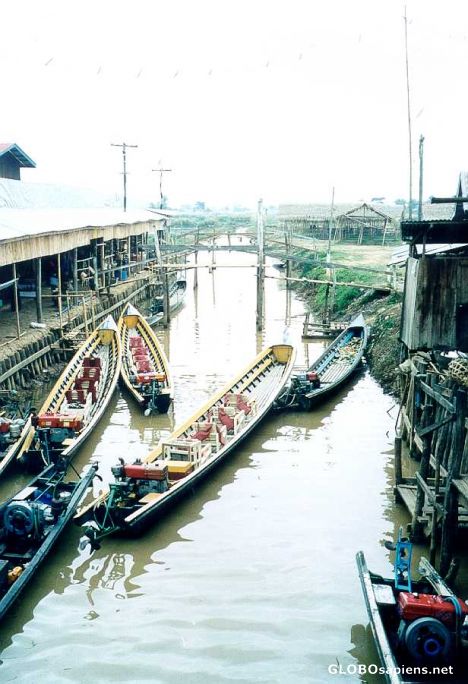 Postcard One of the Myriad Access Canals on Inle Lake
