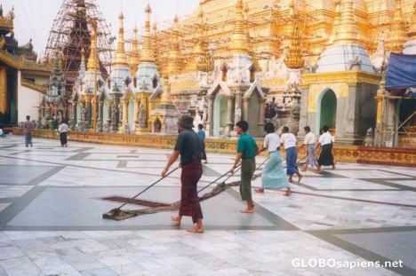 Postcard Swedagon Pagoda
