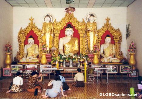 Postcard Pavilion at the Shwedagon