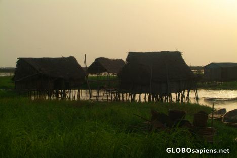 Postcard Porto-Novo - a district on stilts in the capital