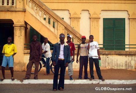 Postcard Porto-Novo - a local poser