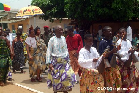 Postcard Porto-Novo - the King of Abomey (Dahomey)