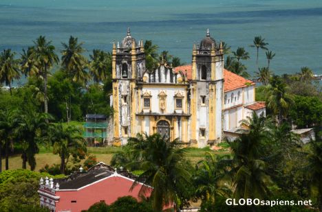 Postcard Olinda, PE (BR) - Igreja do Carmo from above