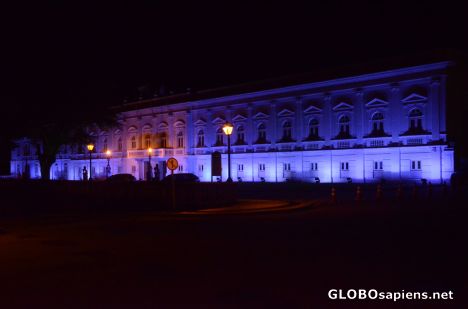 Postcard Sao Luis, MA (BR) - State Authorities office, nite