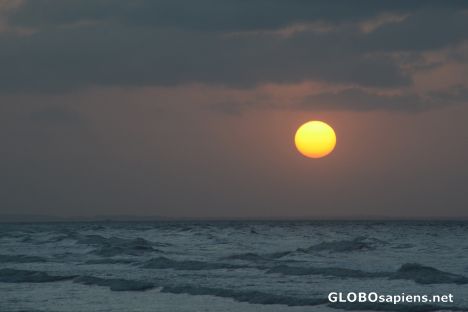 Postcard Sao Luis, MA (BR) - Praia Sao Marcos sunset