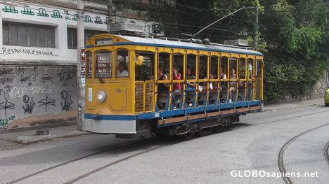 Postcard Santa Teresa old tram