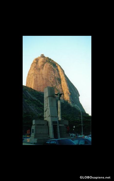 Postcard Urca - on the way to Sugarloaf