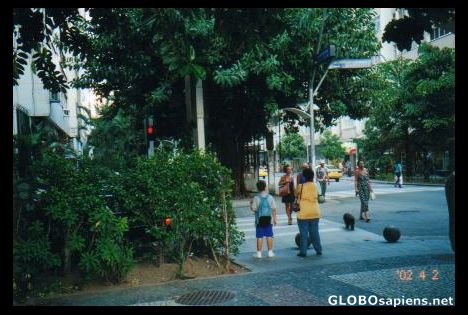 Postcard A typical street in Rio