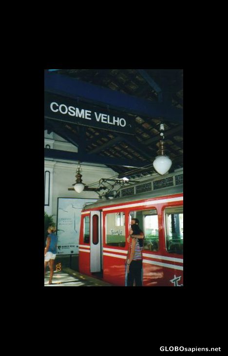 Postcard Trem de Corcovado