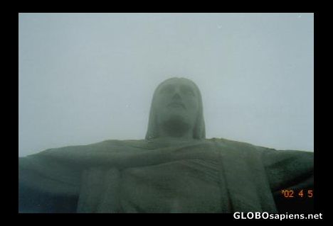 Postcard The statue of Cristo