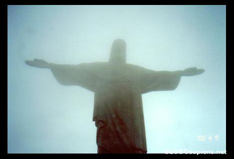 Postcard View of the statues of Cristo