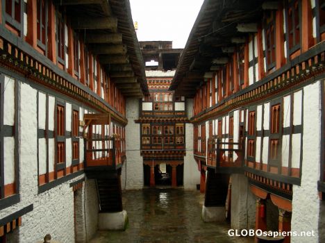 Postcard Jakar Dzong 2