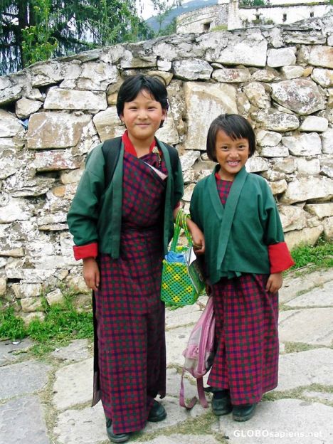 Postcard Local girls