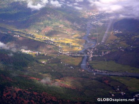 Postcard View over Paro