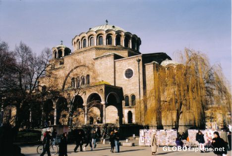 Postcard sv. nedelya church in sofia