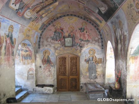 Postcard Entrance to the main church in Bachkovo Monasteer.