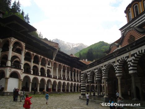 Postcard Rilski Monestery, Bulgaria