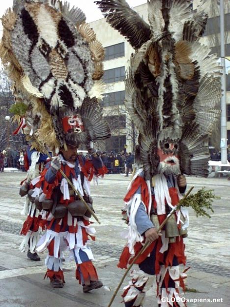 Postcard mummers