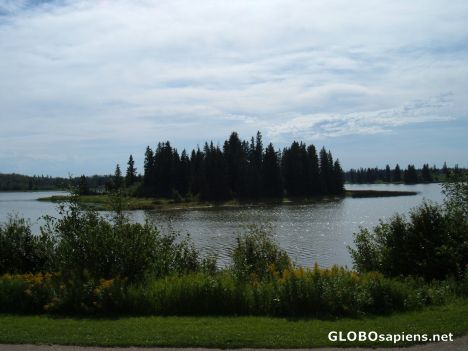 Postcard Astotin Lake