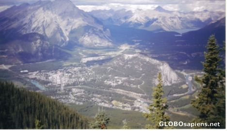 Postcard View from the top of Sulpher Mtn.