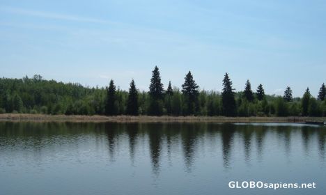 Postcard Astotin Lake