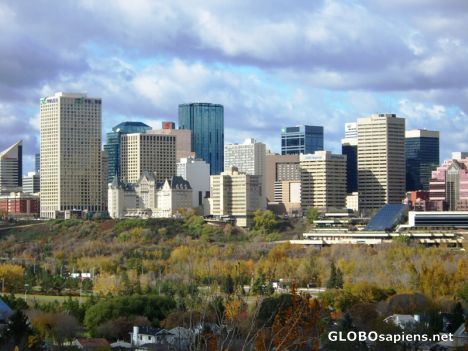 Postcard Edmonton Skyline Fall 2006