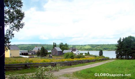 Postcard The Long and Heustis farms