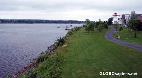 Postcard The 'Green' along the the Saint John river