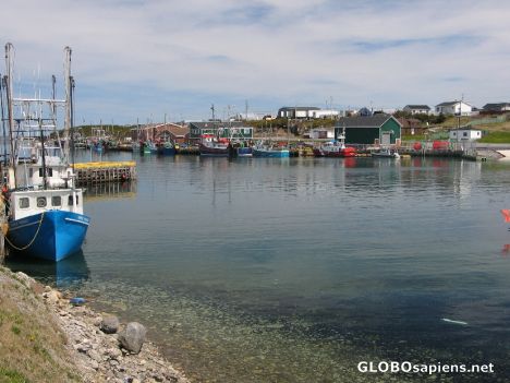 Postcard Port au Choix harbour