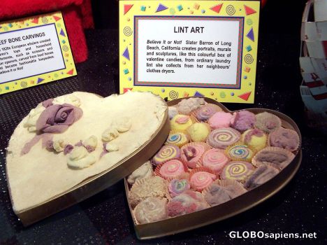 Postcard Lint Art