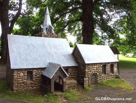 Postcard Replica of St Giles Church, At Woodleigh Replicas