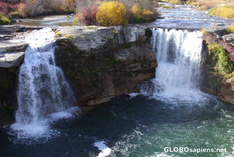Postcard Lundbreck Falls