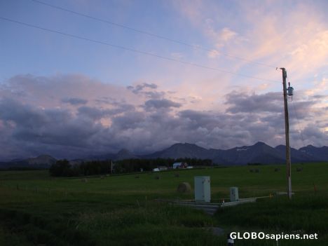 Postcard Sunset over the Rockies