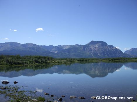 Postcard Lower Waterton Lake