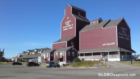 Postcard Old, historic granary