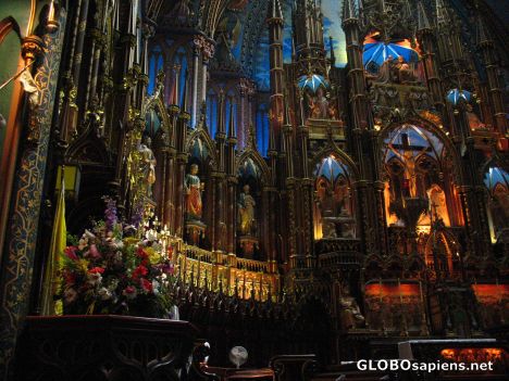 Postcard Interior of the Basilique de Notre Dame III