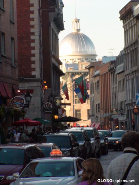 Postcard A pleasant steet in Old Montreal