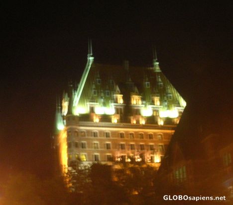 Postcard Château Frontenac by  night