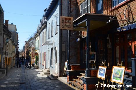 Postcard Quebec City (CA,QC) - Old Town (lower part)