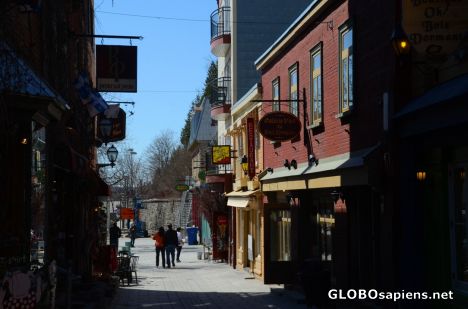 Postcard Quebec City (CA,QC) - Narrow lower old town alley