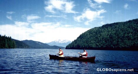 Canoeing on Clearwater Lake