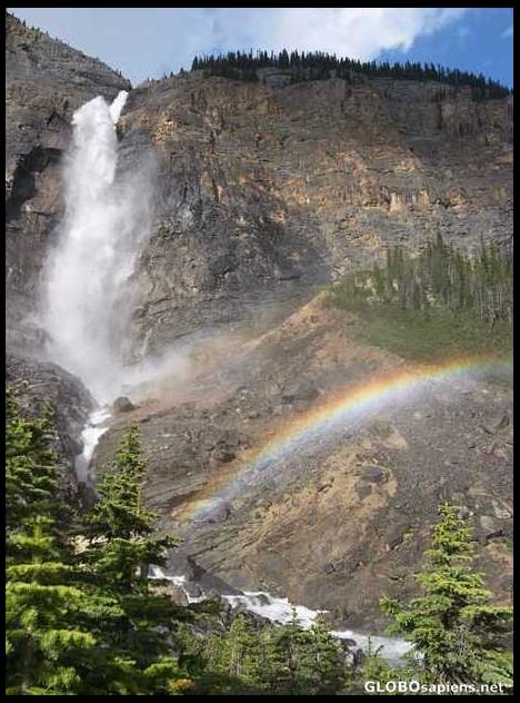 Postcard Takakkaw Falls