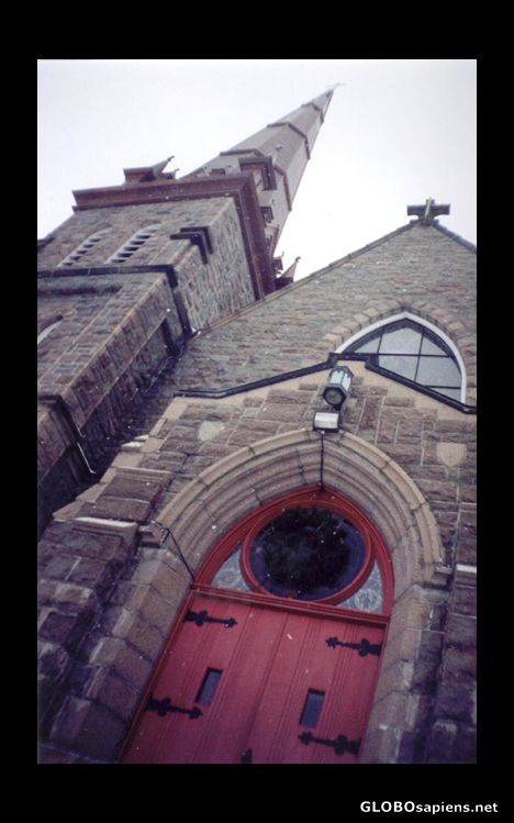 Postcard Cathedral in Bathurst, NB