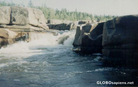 Postcard Pabineau Falls, Bathurst, NB