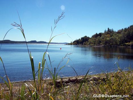 Postcard St John river by Beulah camp.