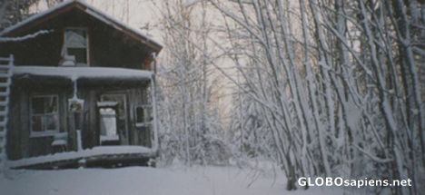 Postcard Winter in Allardville, NB