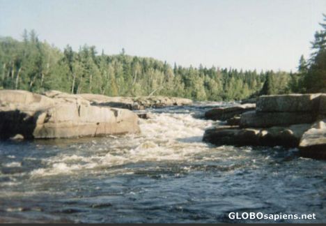 Postcard Pabineau Falls, Bathurst, NB