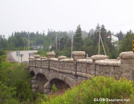 Postcard Granite Bridge over Lepreau River