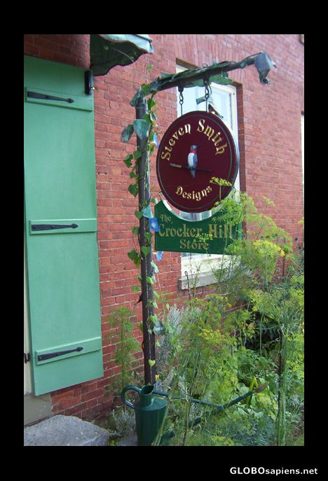 Postcard Main Entrance of Crocker Hill Store