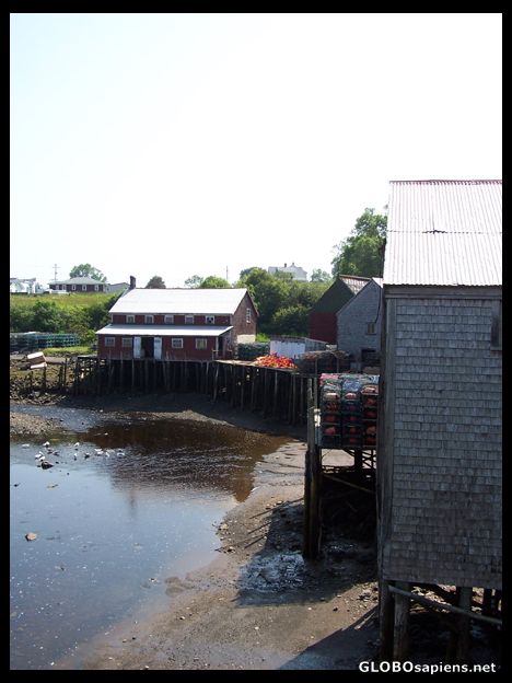 The old pier at low tide